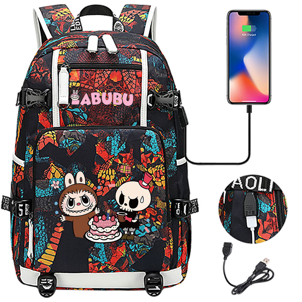 La BuBu USB Charging Backpack School NoteBook Laptop Travel Bags