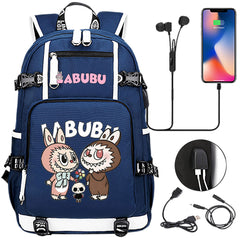 La BuBu USB Charging Backpack School NoteBook Laptop Travel Bags