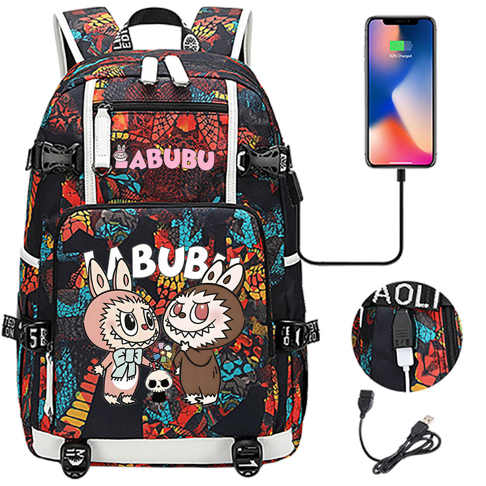 La BuBu USB Charging Backpack School NoteBook Laptop Travel Bags