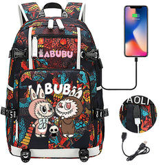 La BuBu USB Charging Backpack School NoteBook Laptop Travel Bags