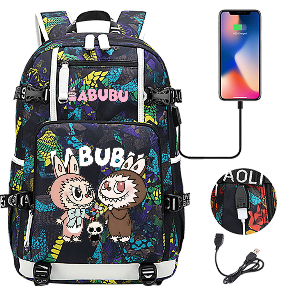 La BuBu USB Charging Backpack School NoteBook Laptop Travel Bags