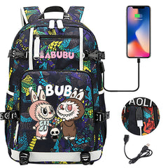 La BuBu USB Charging Backpack School NoteBook Laptop Travel Bags
