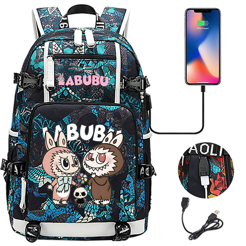 La BuBu USB Charging Backpack School NoteBook Laptop Travel Bags