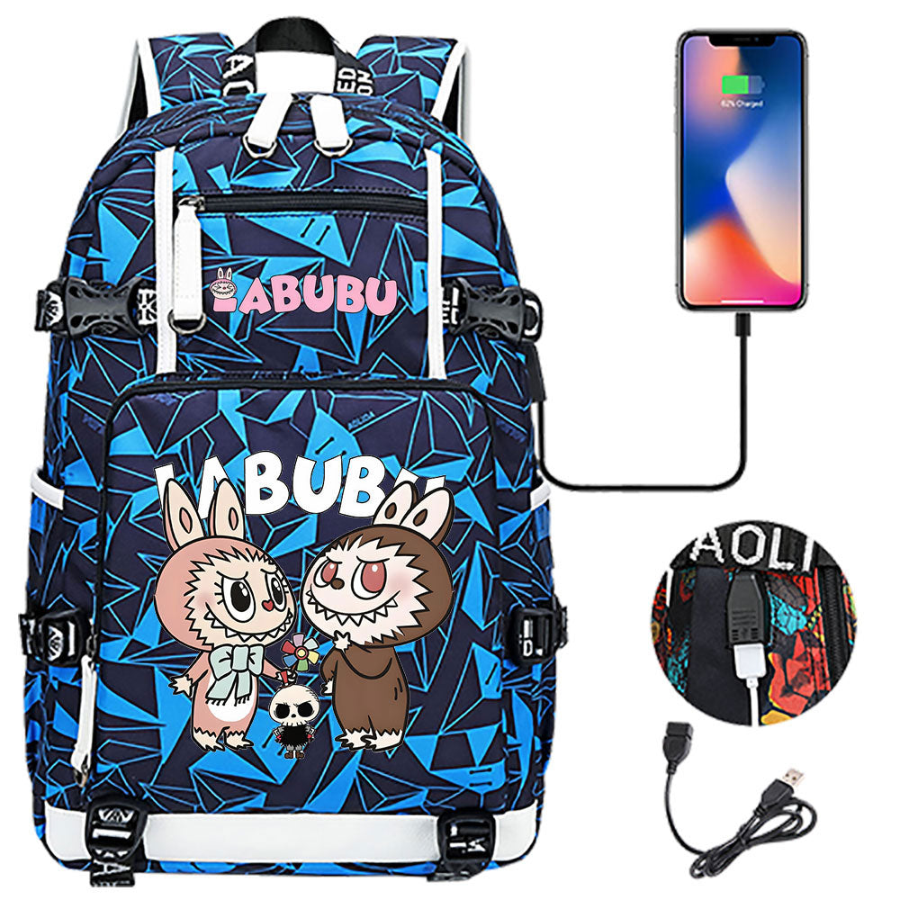La BuBu USB Charging Backpack School NoteBook Laptop Travel Bags