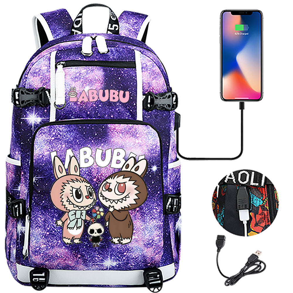 La BuBu USB Charging Backpack School NoteBook Laptop Travel Bags