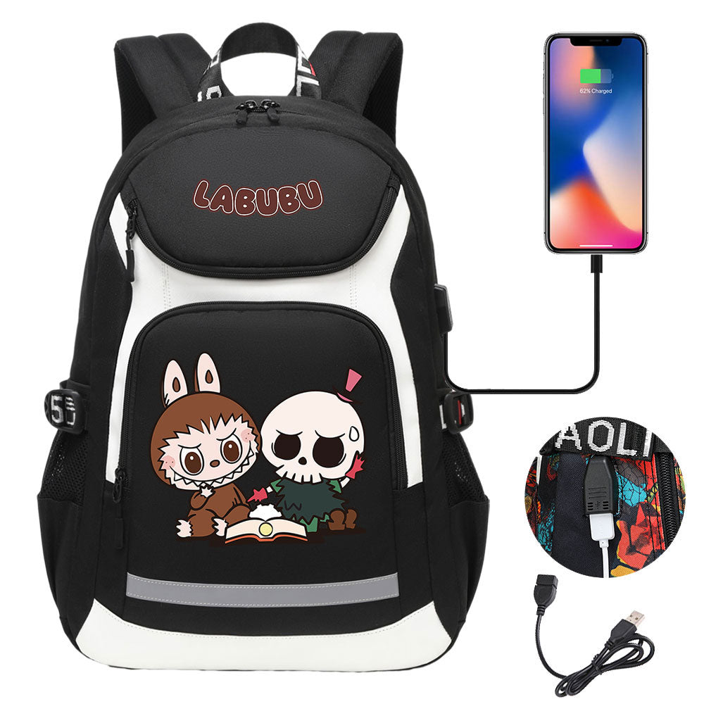 La Bubu USB Charging Backpack School NoteBook Laptop Travel Bags