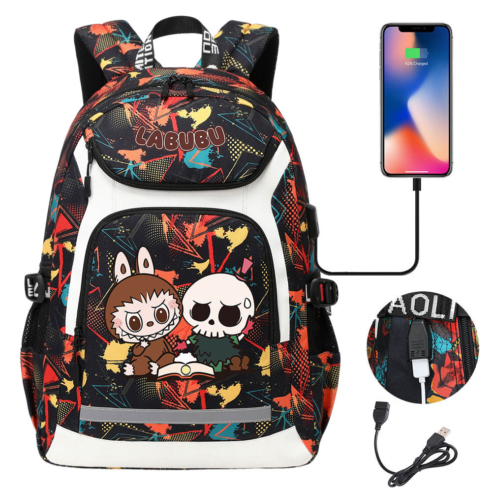 La Bubu USB Charging Backpack School NoteBook Laptop Travel Bags