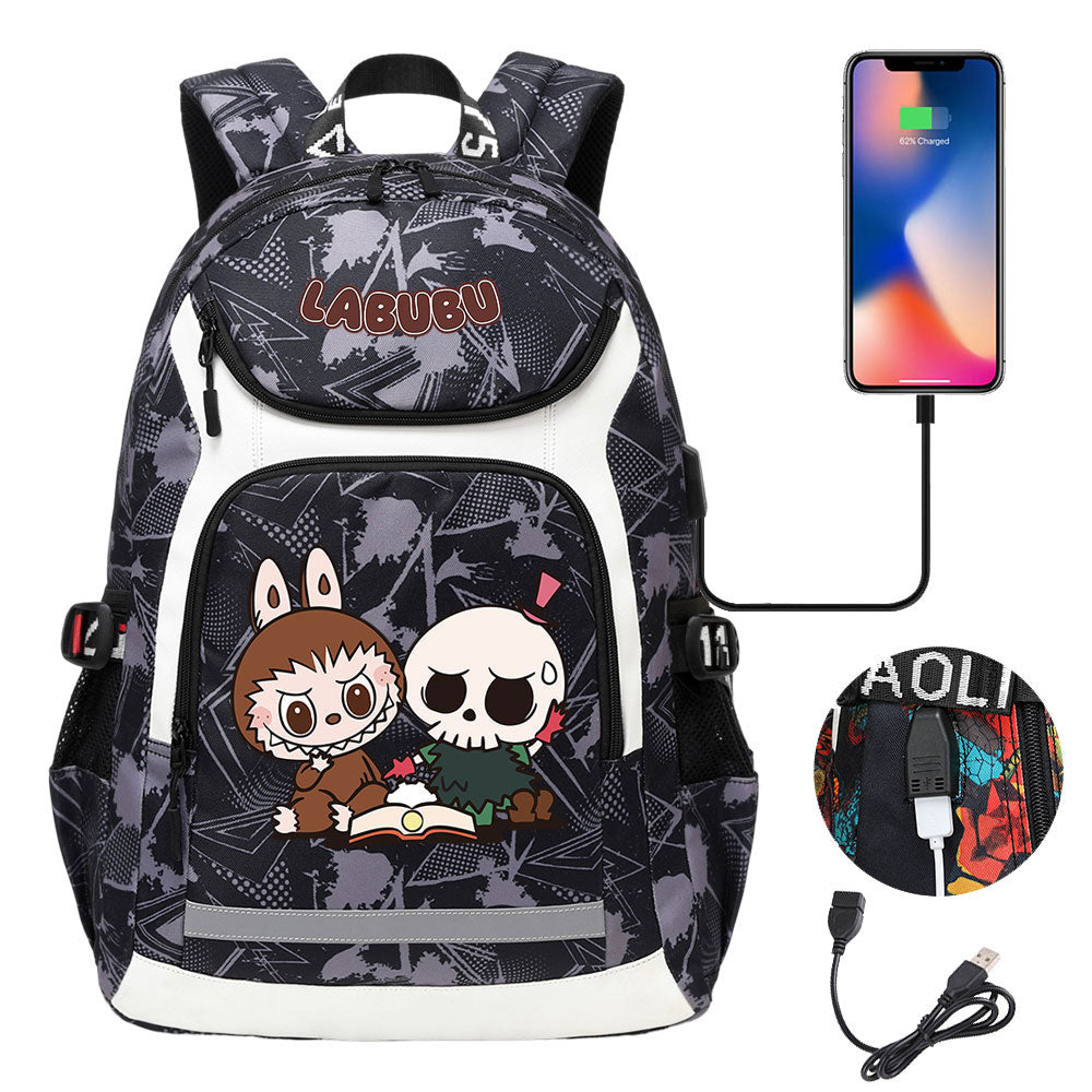 La Bubu USB Charging Backpack School NoteBook Laptop Travel Bags