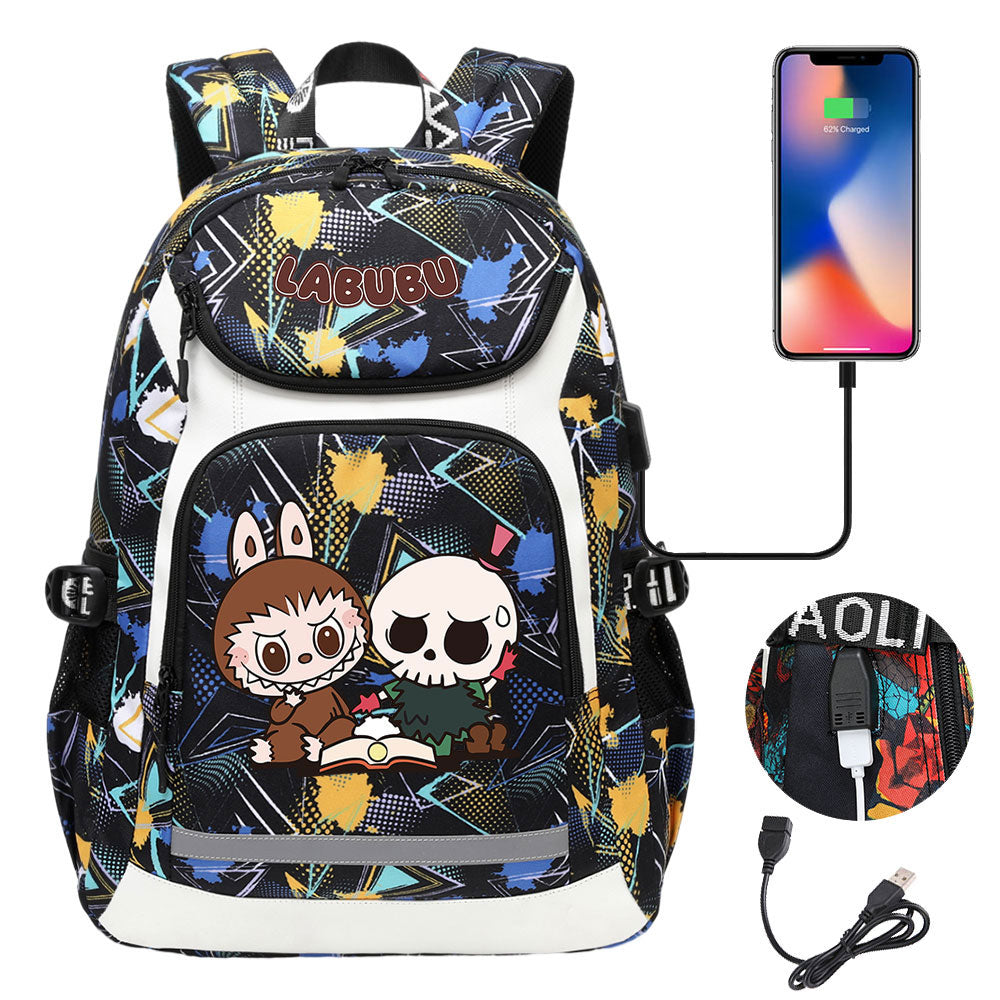 La Bubu USB Charging Backpack School NoteBook Laptop Travel Bags