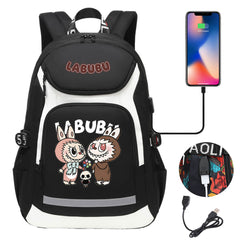 La Bubu USB Charging Backpack School NoteBook Laptop Travel Bags