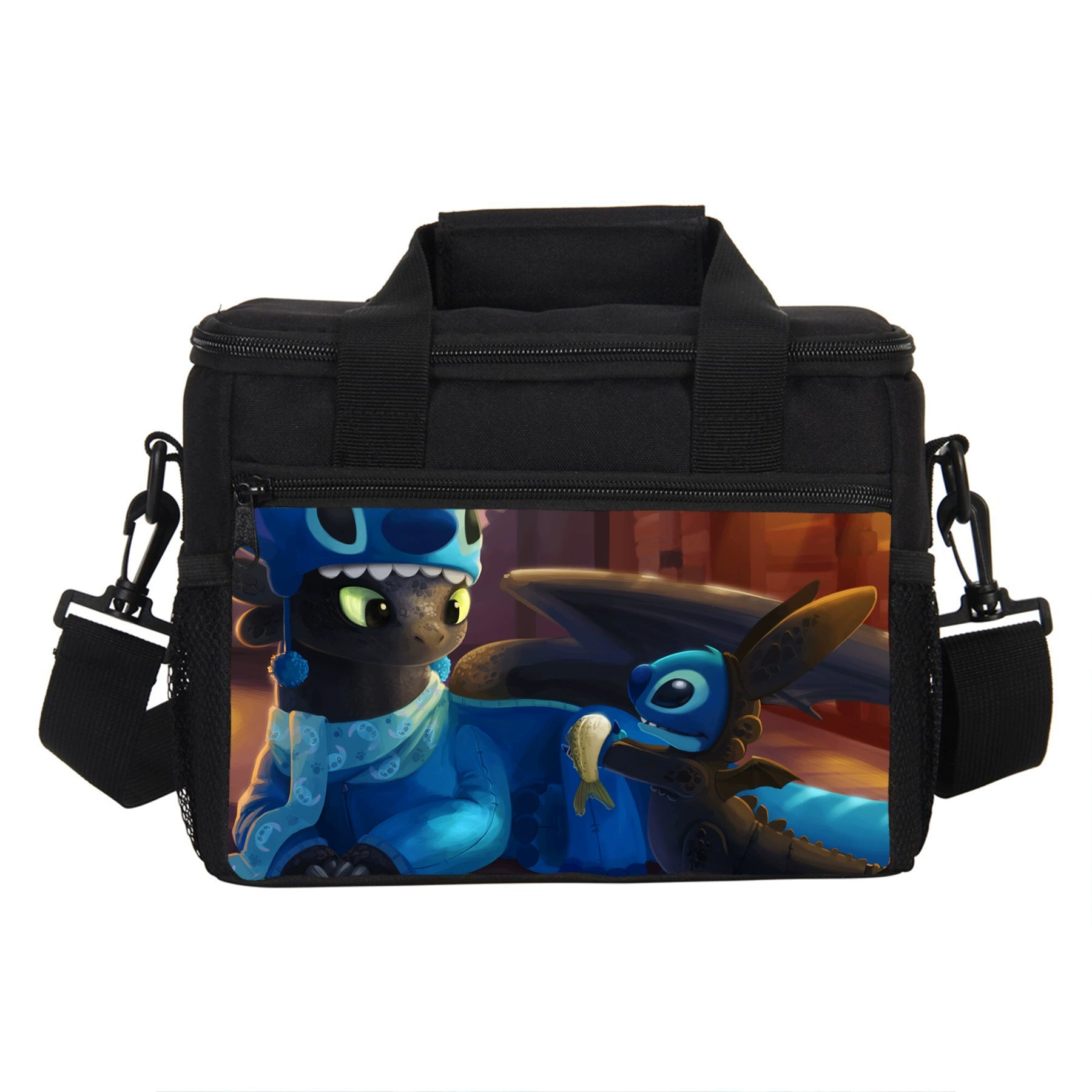 Lilo Stitch Portable Lunch Box School Tote Storage Picnic Bag