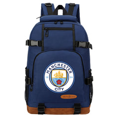 Manchester City Football Club School Bookbag Travel Backpack Bags