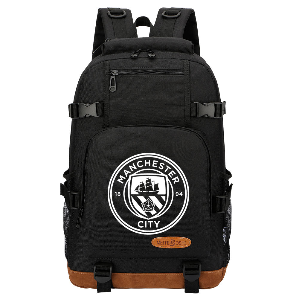 Manchester City Football Club School Bookbag Travel Backpack Bags