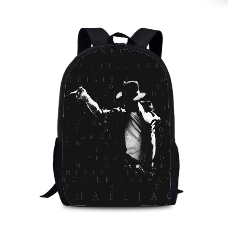 Michael Jackson Cosplay Backpack School Sports Bag