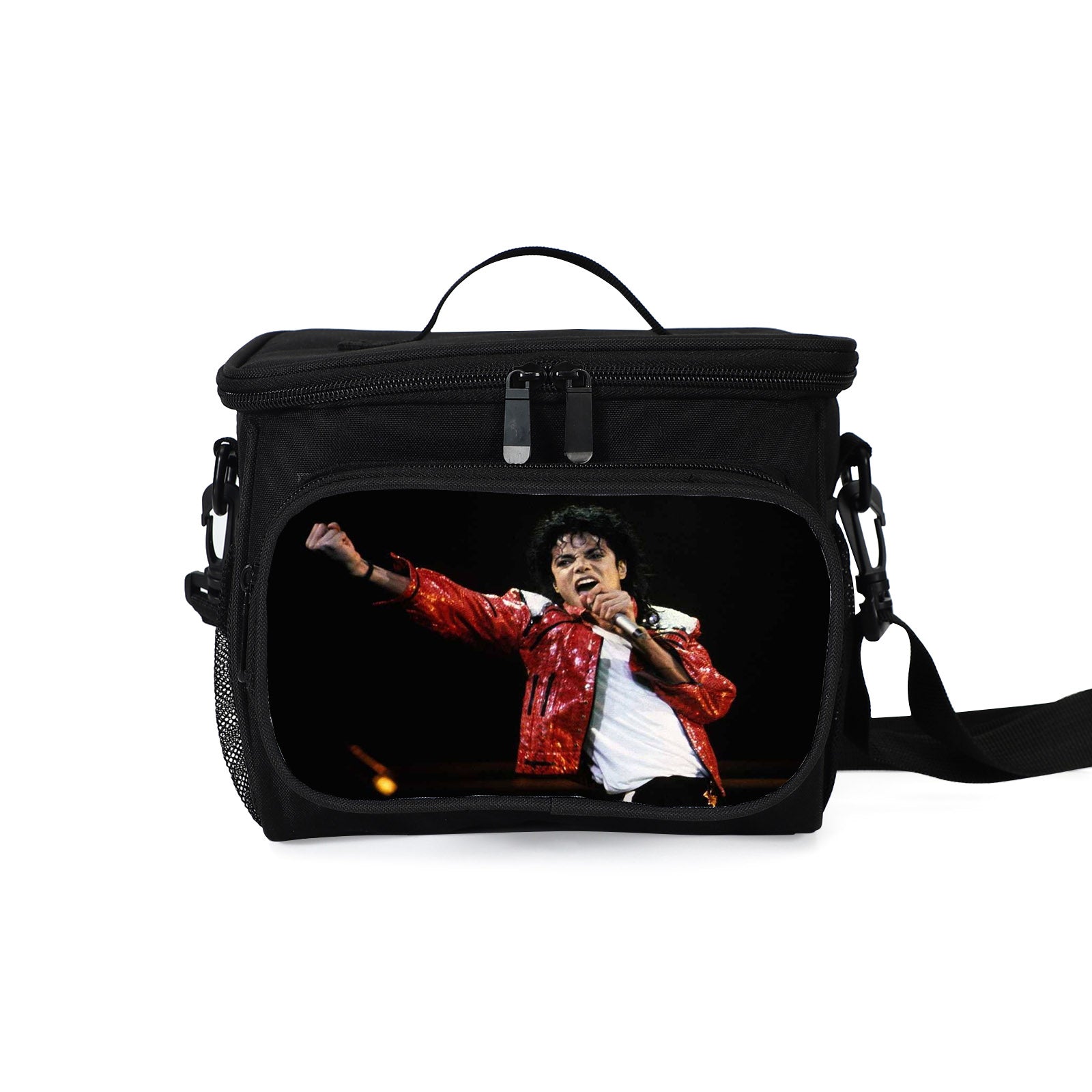 Michael Jackson Portable Lunch Box School Tote Storage Picnic Bag