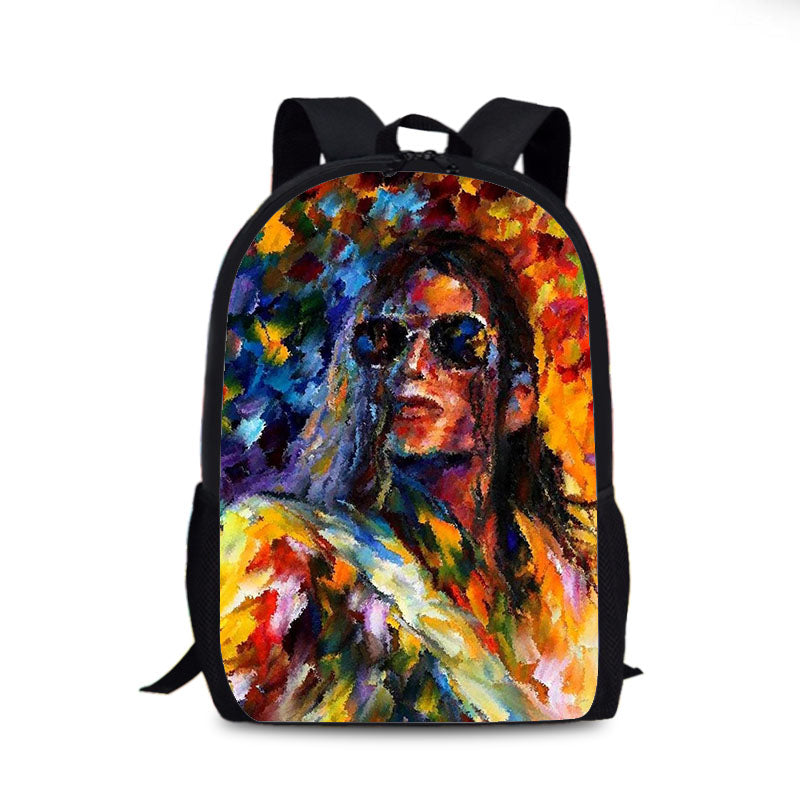 Michael Jackson Cosplay Backpack School Sports Bag