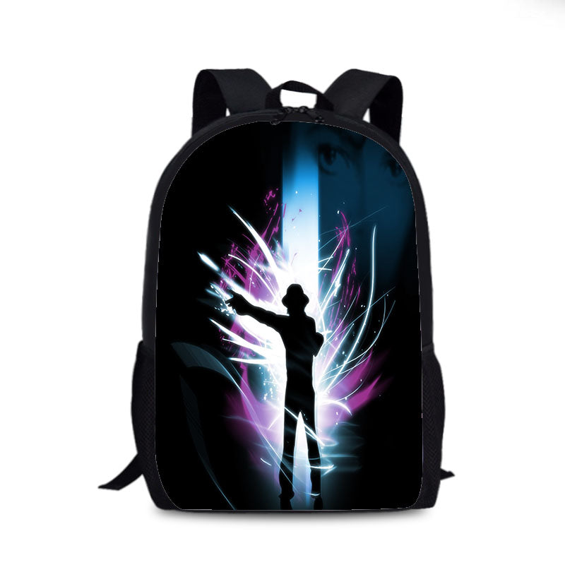 Michael Jackson Cosplay Backpack School Sports Bag
