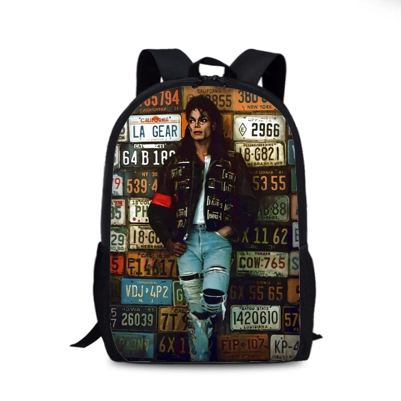 Michael Jackson Cosplay Backpack School Sports Bag