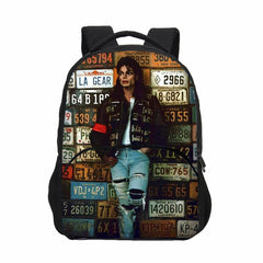 Michael Jackson Cosplay Backpack School Sports Bag
