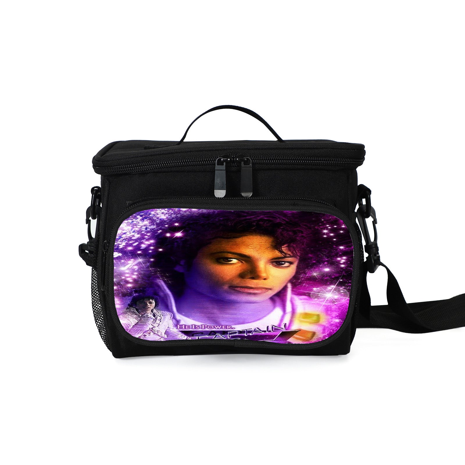 Michael Jackson Portable Lunch Box School Tote Storage Picnic Bag