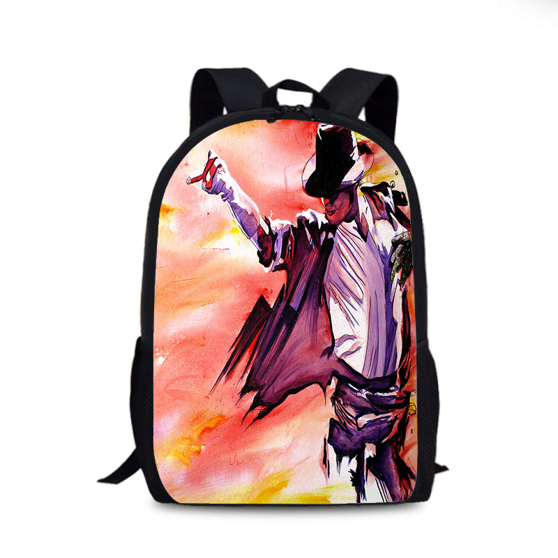 Michael Jackson Cosplay Backpack School Sports Bag