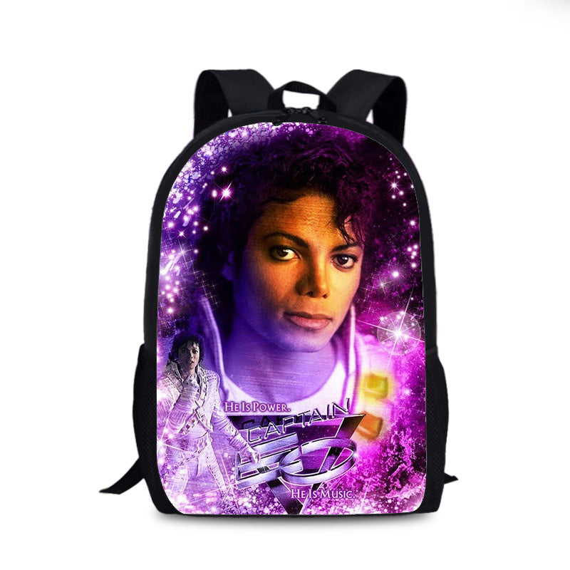 Michael Jackson Cosplay Backpack School Sports Bag
