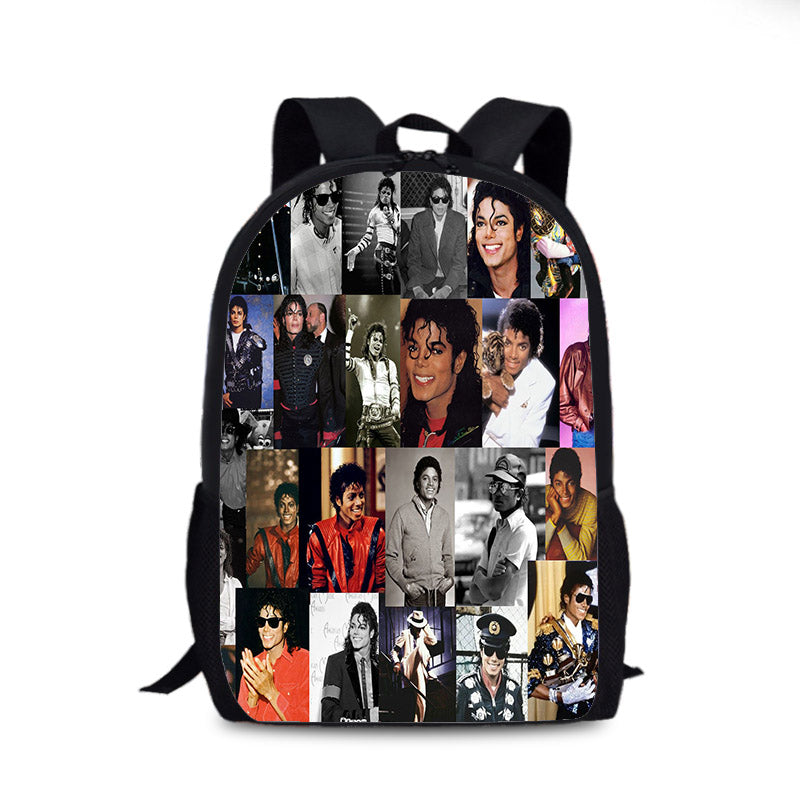 Michael Jackson Cosplay Backpack School Sports Bag