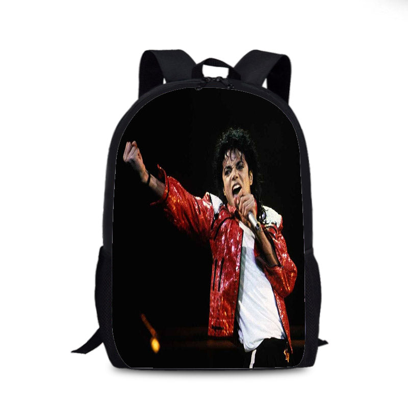 Michael Jackson Cosplay Backpack School Sports Bag