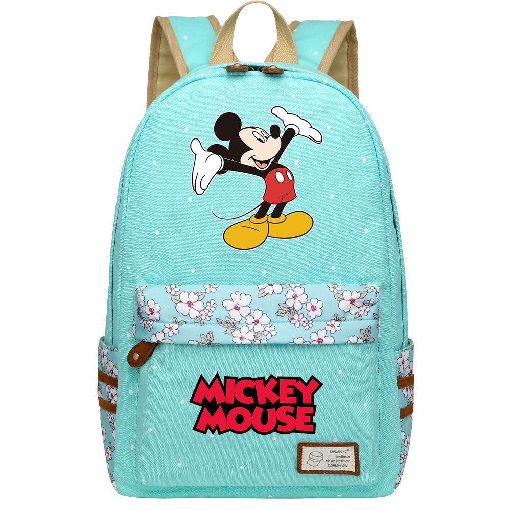 Mickey Mouse Canvas Travel Backpack School Bag for Girl Boy Kids