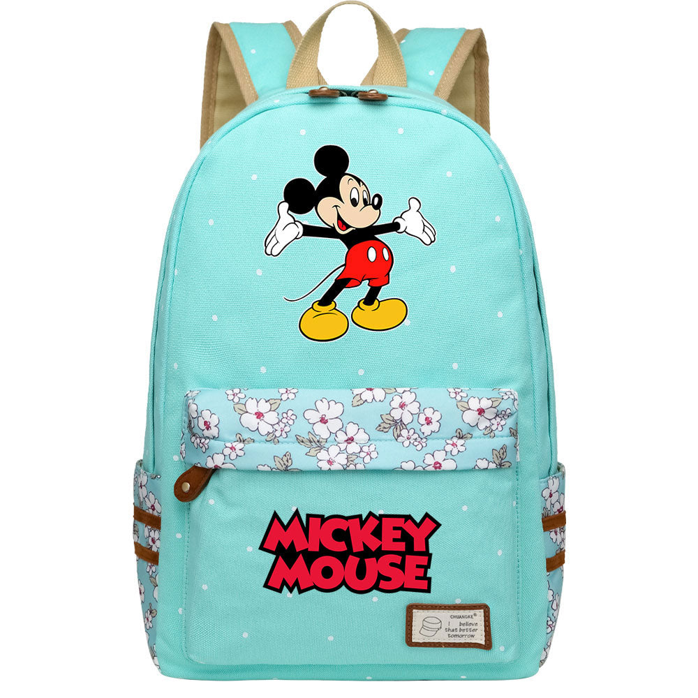 Mickey Mouse Canvas Travel Backpack School Bag for Girl Boy Kids