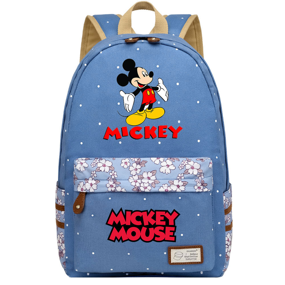 Mickey Mouse Canvas Travel Backpack School Bag for Girl Boy Kids