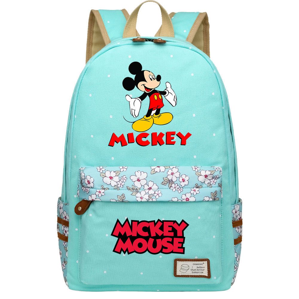 Mickey Mouse Canvas Travel Backpack School Bag for Girl Boy Kids