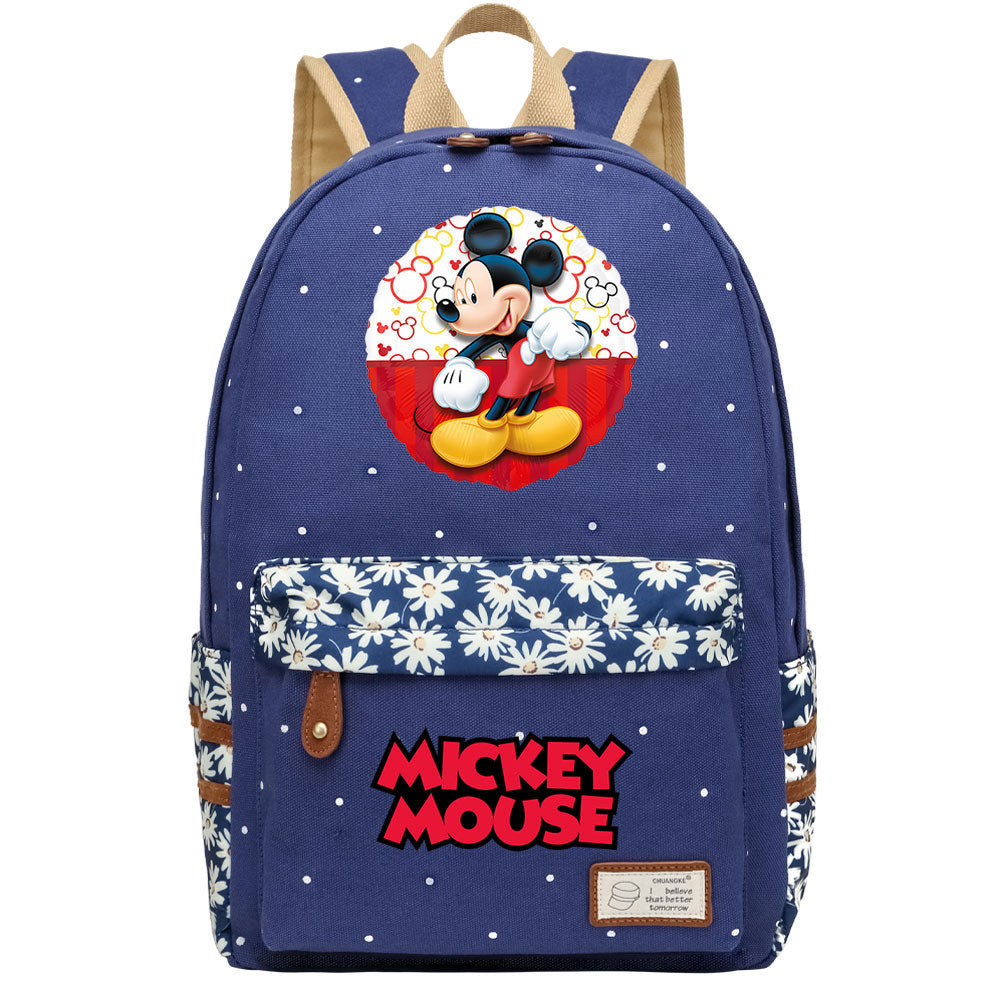 Mickey Mouse Canvas Travel Backpack School Bag for Girl Boy Kids