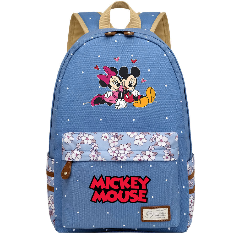 Mickey Mouse Canvas Travel Backpack School Bag for Girl Boy Kids