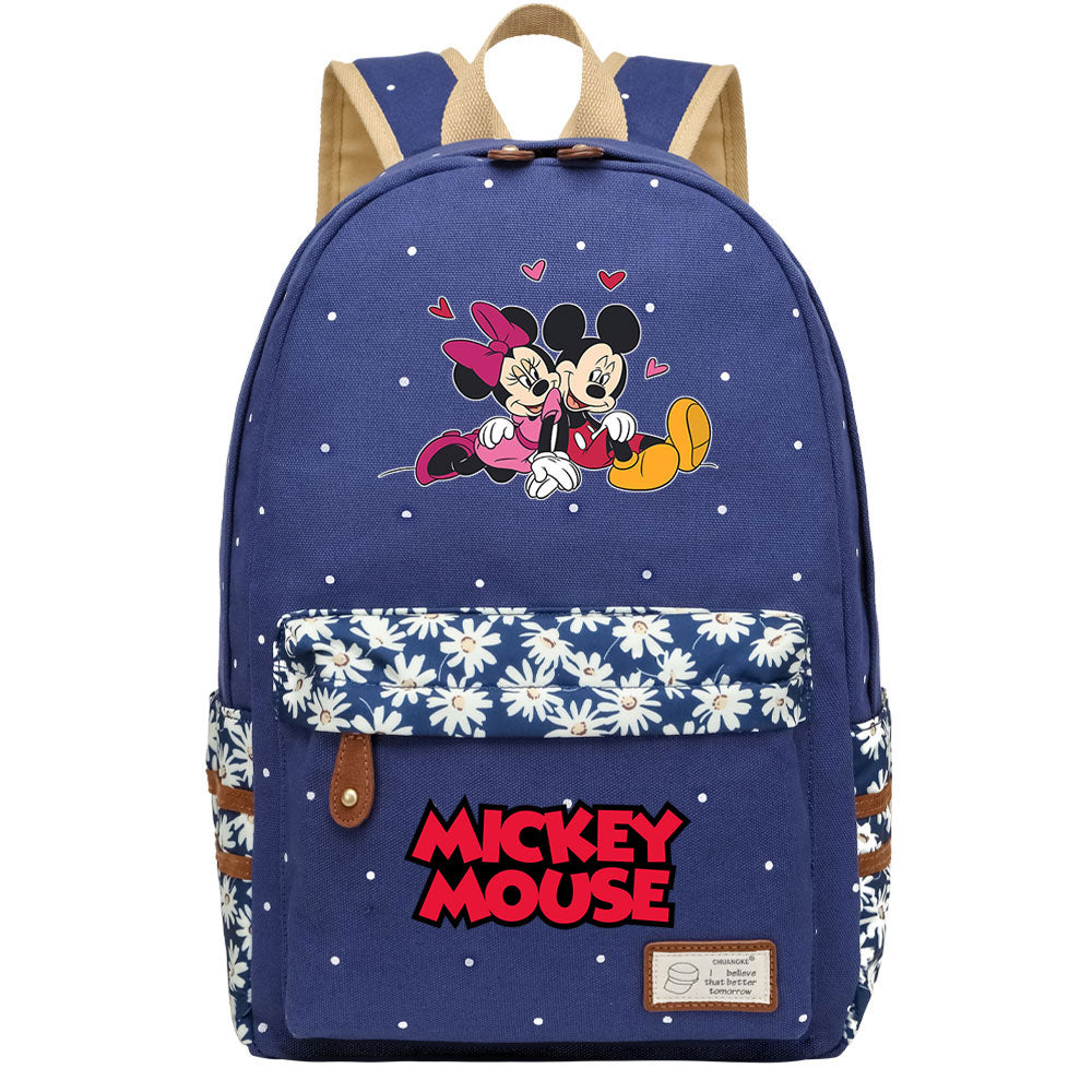 Mickey Mouse Canvas Travel Backpack School Bag for Girl Boy Kids
