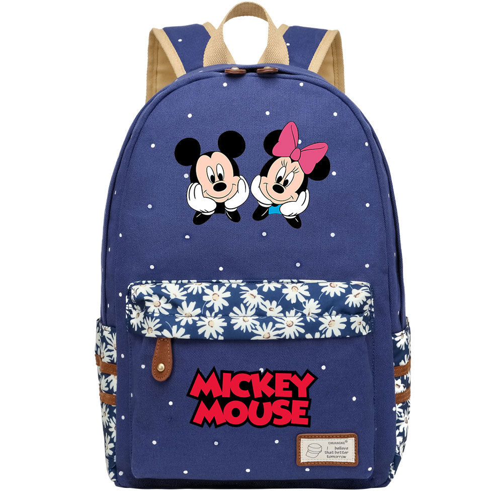 Mickey Mouse Canvas Travel Backpack School Bag for Girl Boy Kids