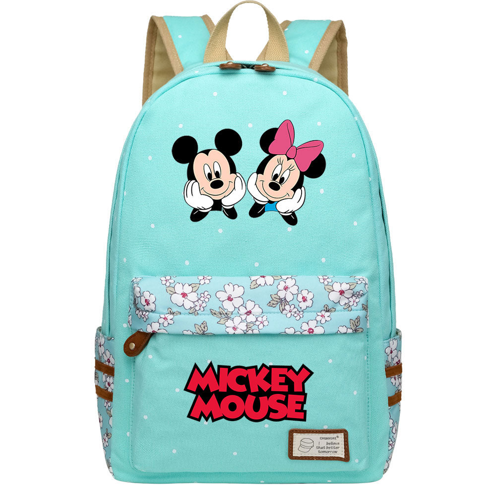 Mickey Mouse Canvas Travel Backpack School Bag for Girl Boy Kids