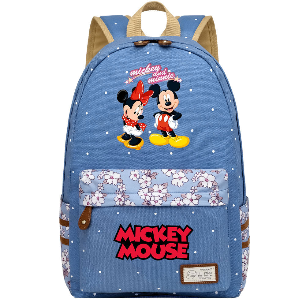 Mickey Mouse Canvas Travel Backpack School Bag for Girl Boy Kids