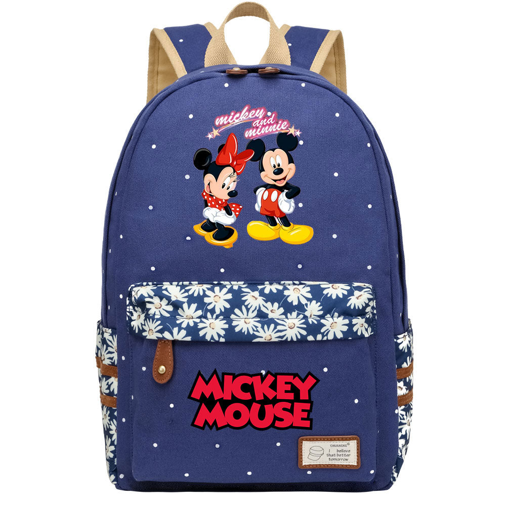 Mickey Mouse Canvas Travel Backpack School Bag for Girl Boy Kids