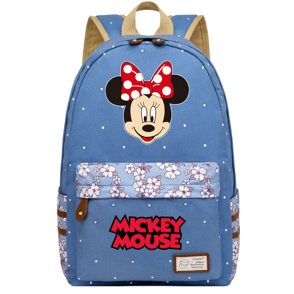 Mickey Mouse Canvas Travel Backpack School Bag for Girl Boy Kids