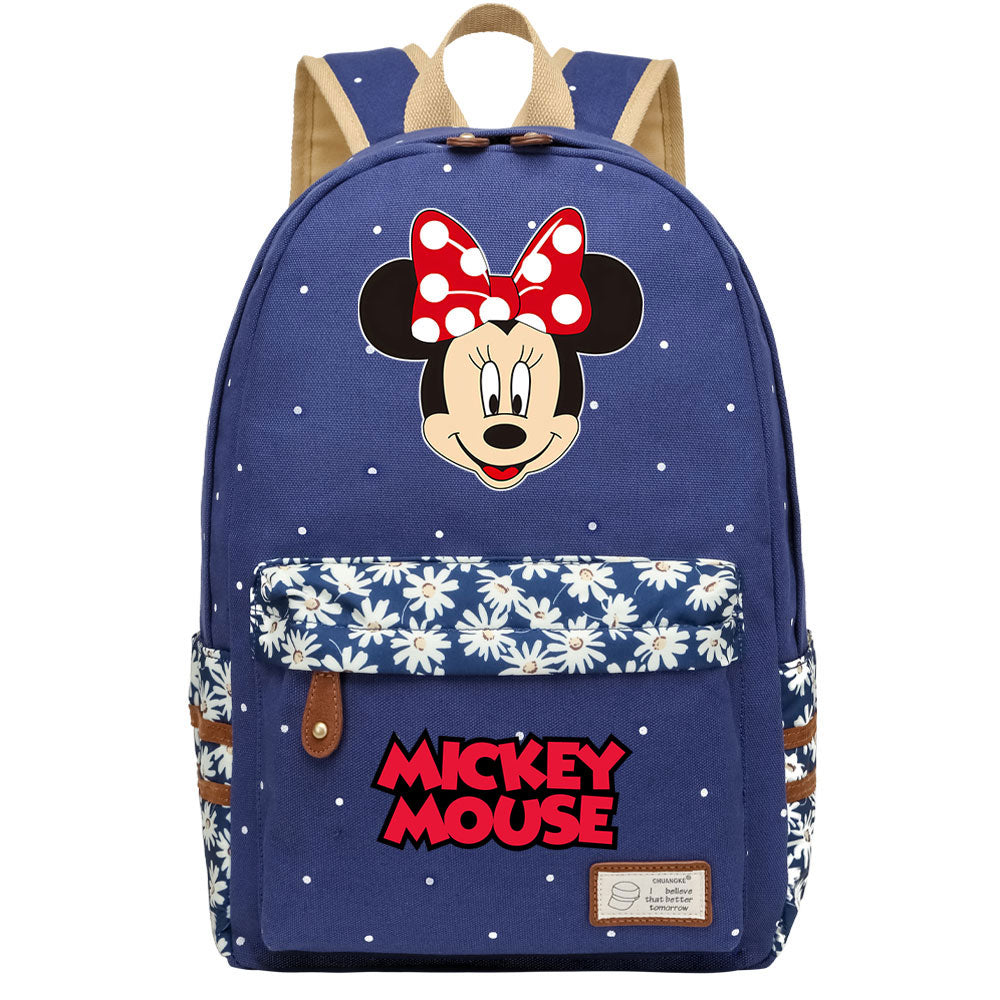 Mickey Mouse Canvas Travel Backpack School Bag for Girl Boy Kids