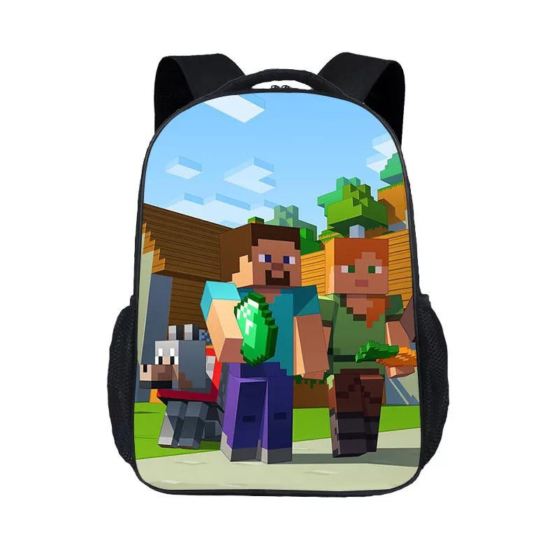 Minecraft Backpack School Sports Bag