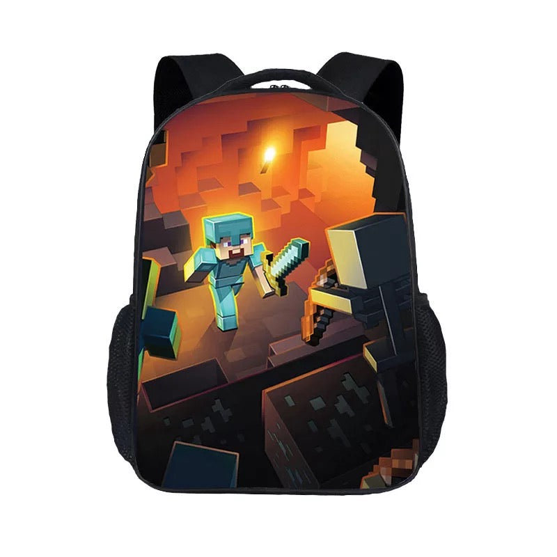 Minecraft Backpack School Sports Bag