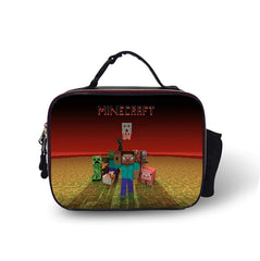 Minecraft Insulated Lunch Bag for Boy Kids Thermos Cooler Adults Tote Food Lunch Box