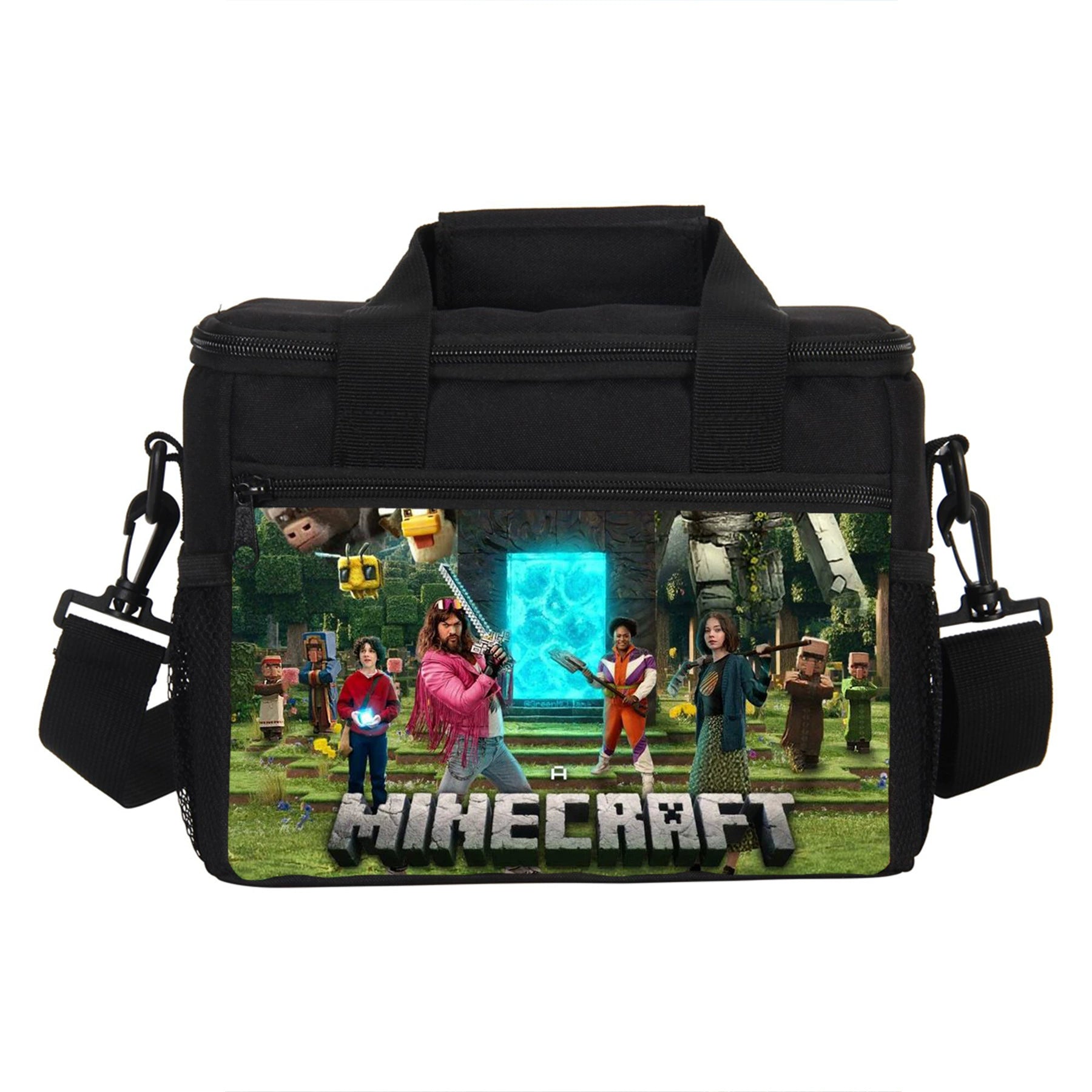 Minecraft Portable Lunch Box School Tote Storage Picnic Bag