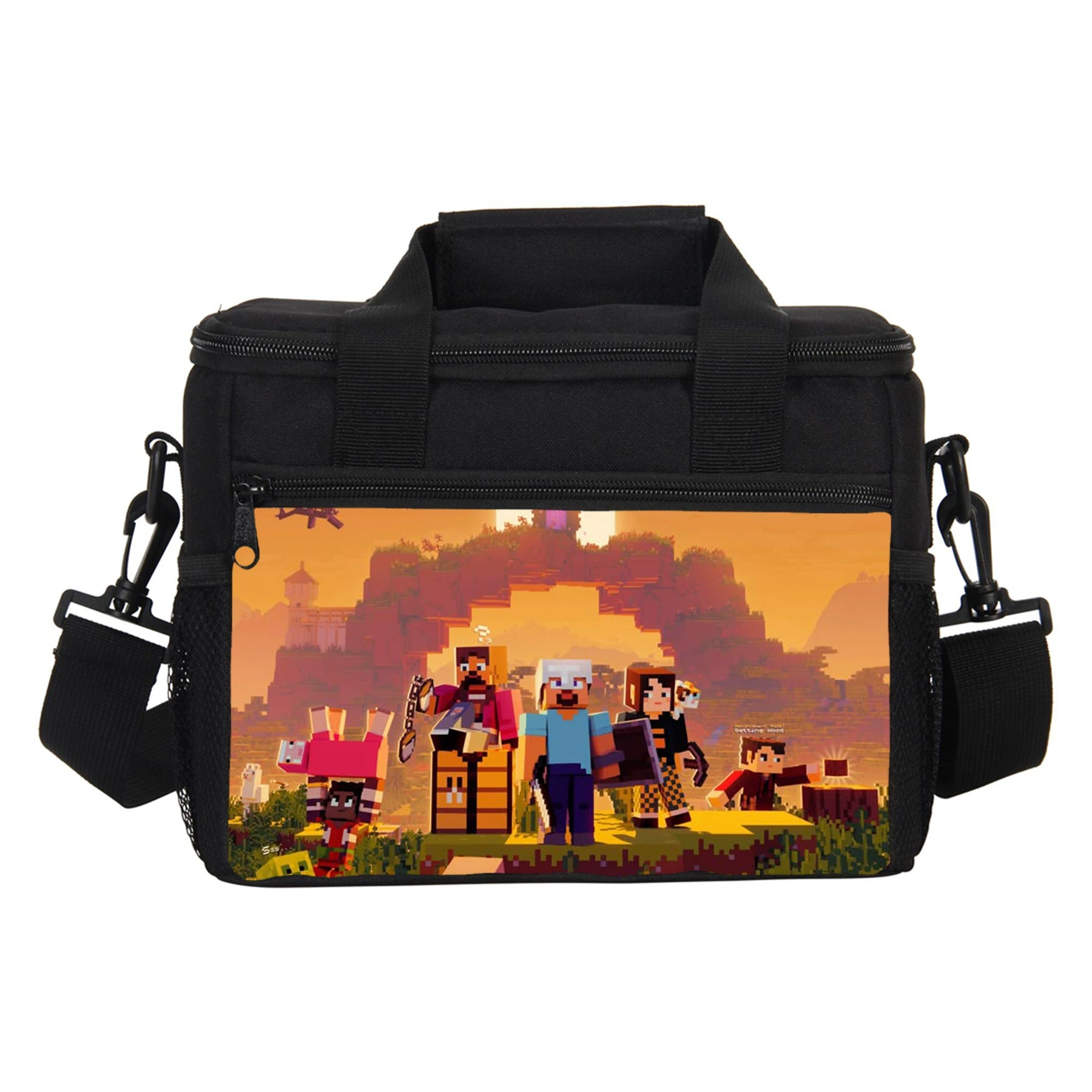 Minecraft Portable Lunch Box School Tote Storage Picnic Bag