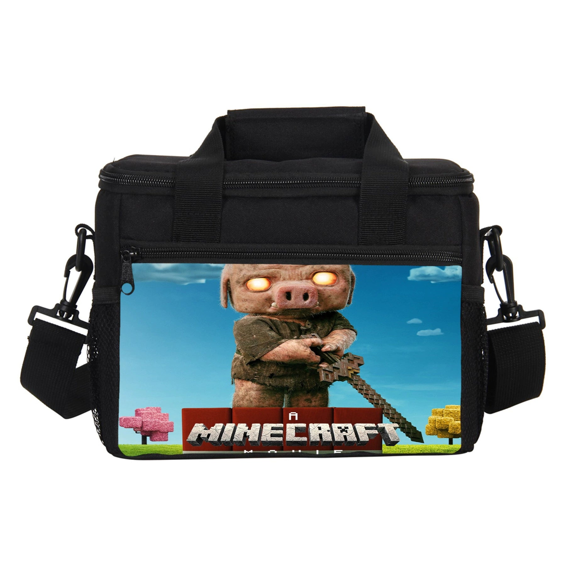 Minecraft Portable Lunch Box School Tote Storage Picnic Bag