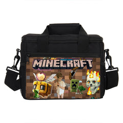 Minecraft Portable Lunch Box School Tote Storage Picnic Bag