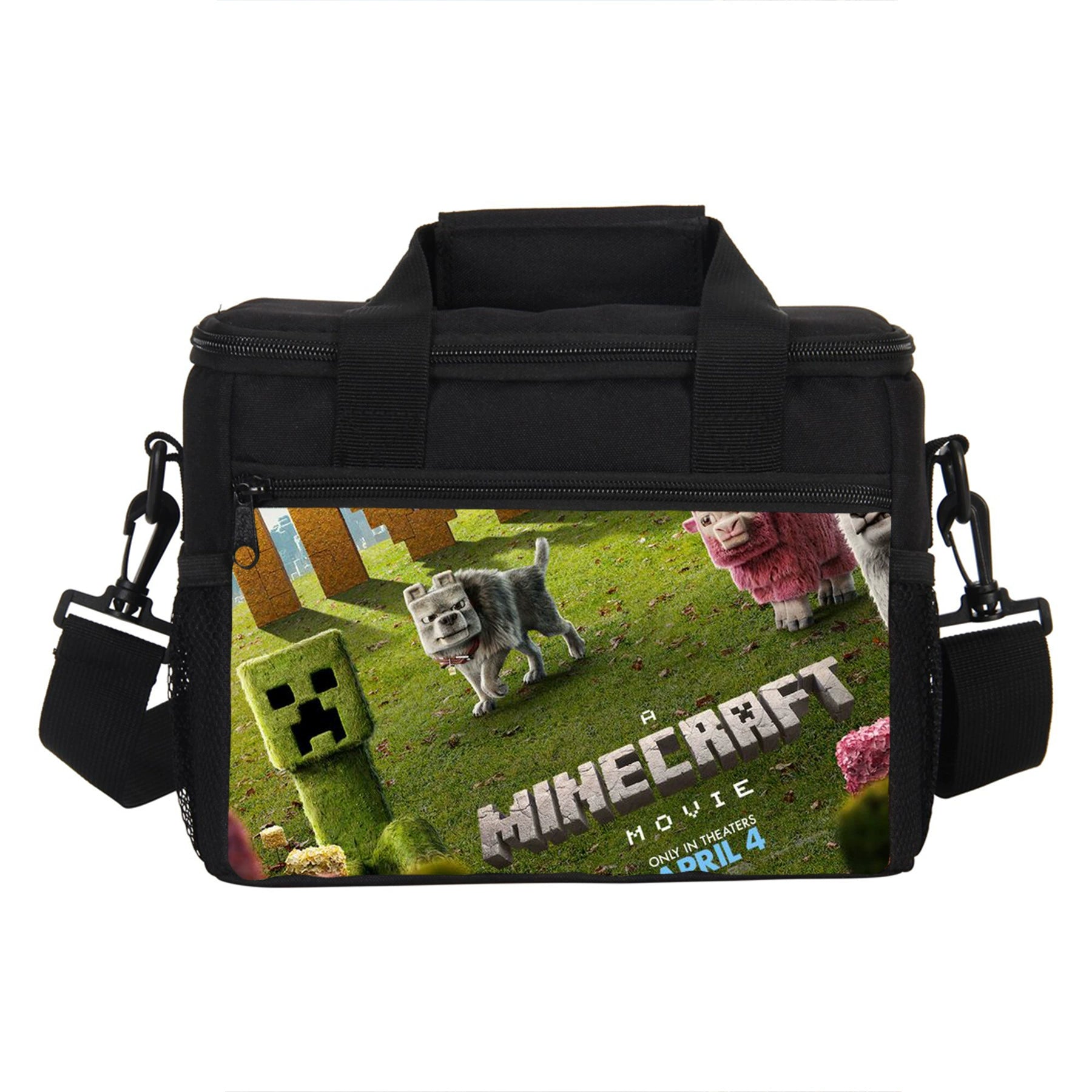 Minecraft Portable Lunch Box School Tote Storage Picnic Bag