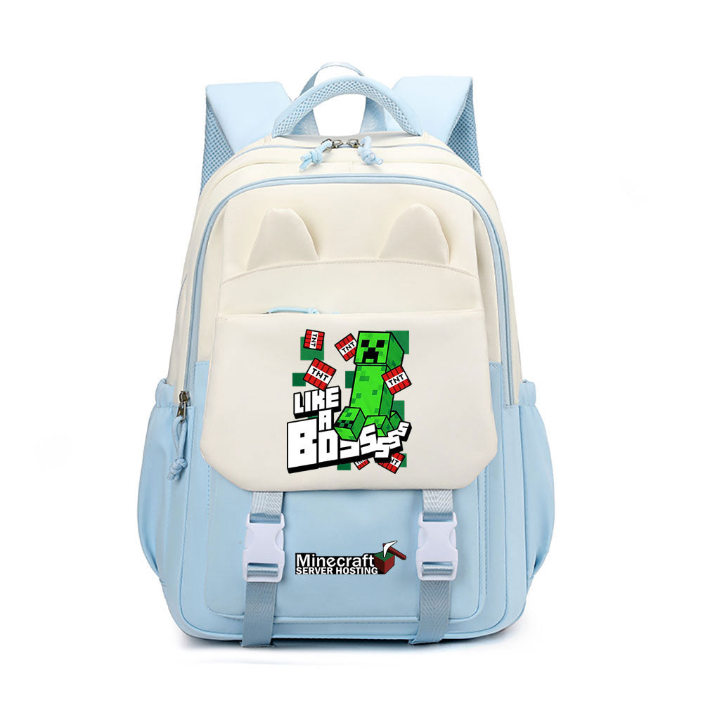 Minecraft Waterproof Backpacks Kids School Bags Teenagers Backpack